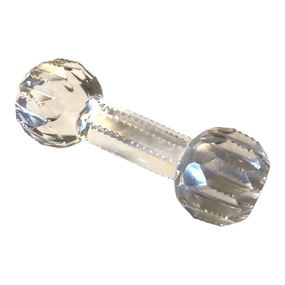 Crystal knife rest/ vintage
